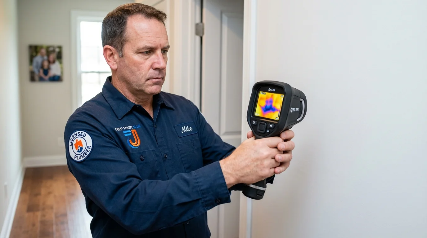 Thermal imaging leak detection by Johns Plumbing LLC in Cottonport